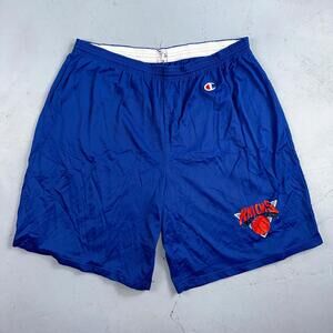 Vintage 1980s New York Knicks Champion Pro Shorts Size Mens 2XL Rare 80s USA